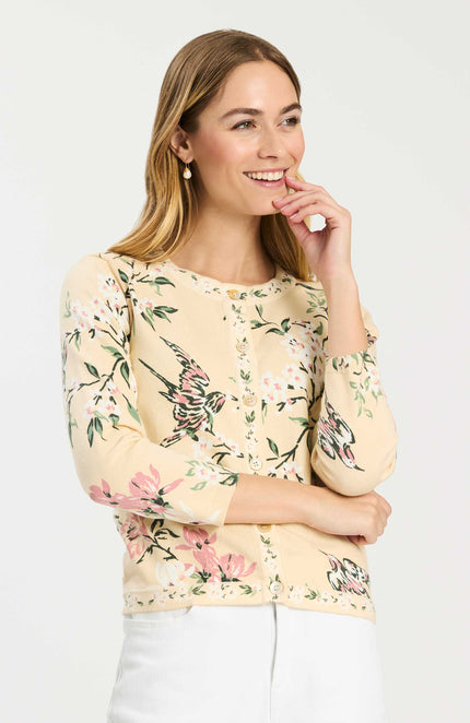 CINDY STARLING FLORAL CARDIGAN