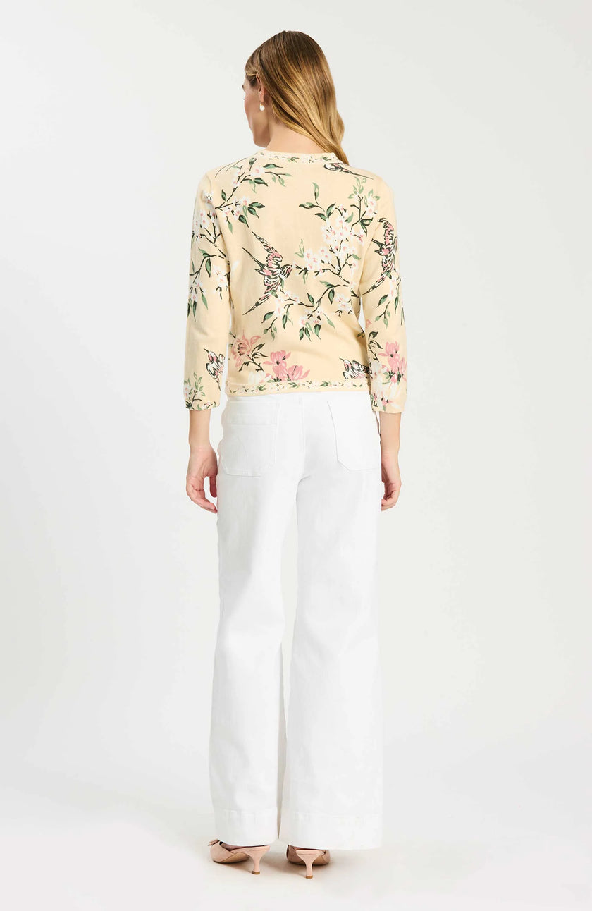 CINDY STARLING FLORAL CARDIGAN
