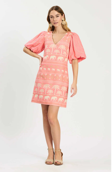 LEXI LINEN TROPICAL DRESS