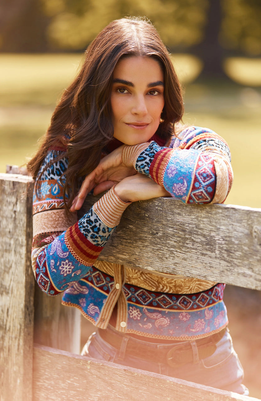 DANIELLA NOVELTY STITCH CARDIGAN