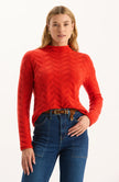 GRACIE CASHMERE BASKETWEAVE SWEATER