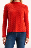 GRACIE CASHMERE BASKETWEAVE SWEATER