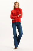 GRACIE CASHMERE BASKETWEAVE SWEATER
