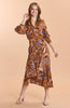 JULES SILK PAISLEY WRAP DRESS