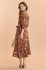 JULES SILK PAISLEY WRAP DRESS