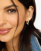 GABRIELLA PAVE SPIKED HOOPS