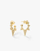 GABRIELLA PAVE SPIKED HOOPS