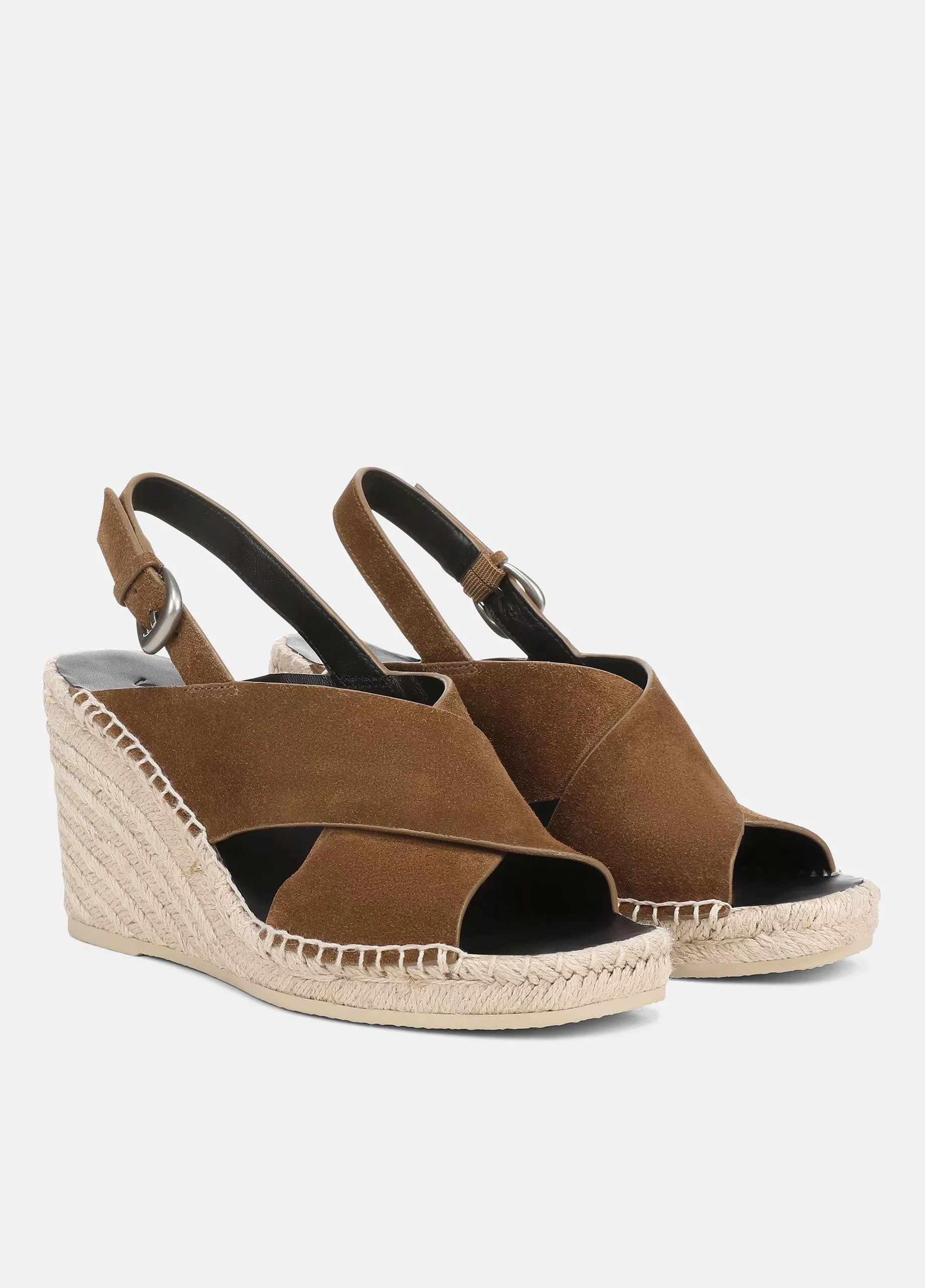 GEORGIA SUEDE ESPADRILLE WEDGE SANDALS
