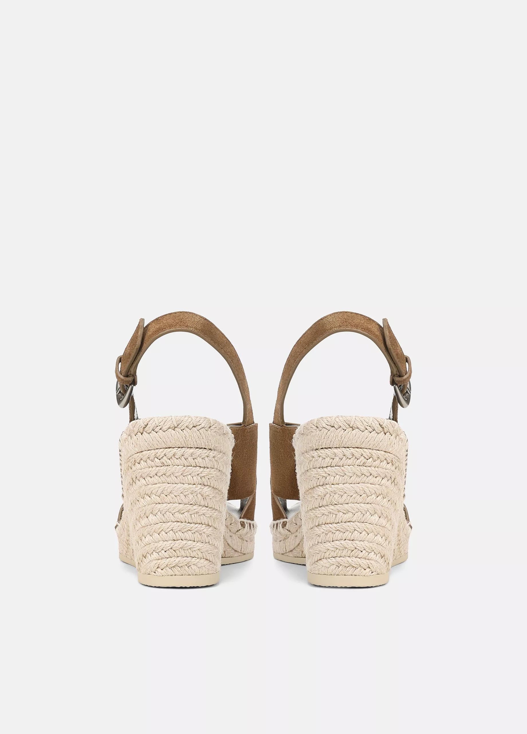 GEORGIA SUEDE ESPADRILLE WEDGE SANDALS