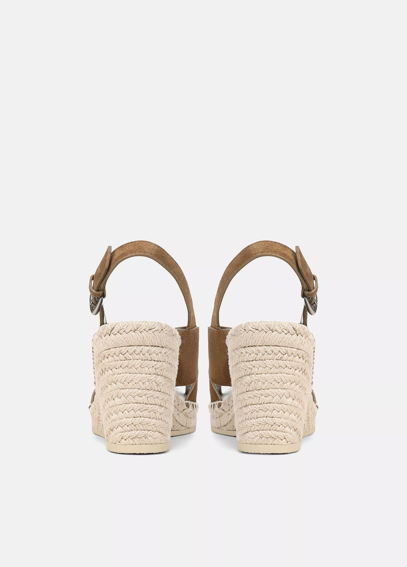 GEORGIA SUEDE ESPADRILLE WEDGE SANDALS