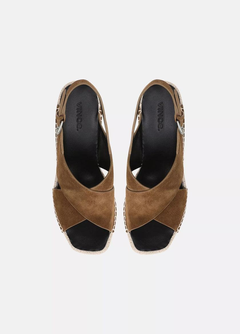 GEORGIA SUEDE ESPADRILLE WEDGE SANDALS