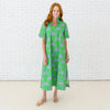 GEORGIA PALM DRESS GREEN