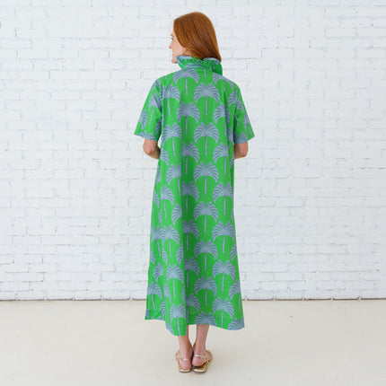 GEORGIA PALM DRESS GREEN