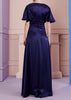 GOLAMBINI11 CREPE SATIN DRAPED GOWN