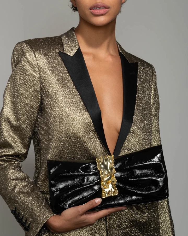 GOLD RIBBON CONVERTIBLE SHOULDER BAG