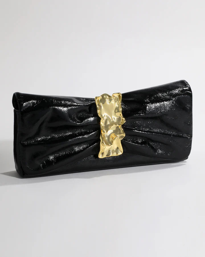 GOLD RIBBON CONVERTIBLE SHOULDER BAG