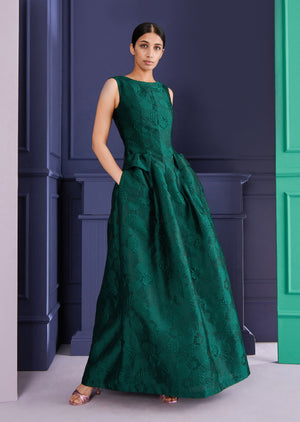 GONZIA JACQUARD GOWN