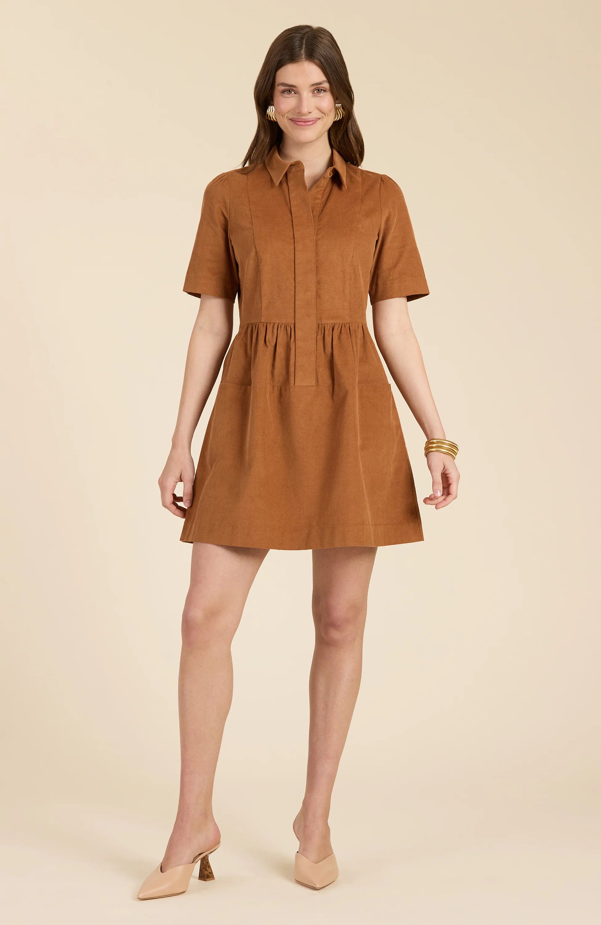 MITZI CORDUROY DRESS