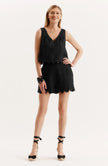 KENNEDY LINEN SCALLOP SHORTS