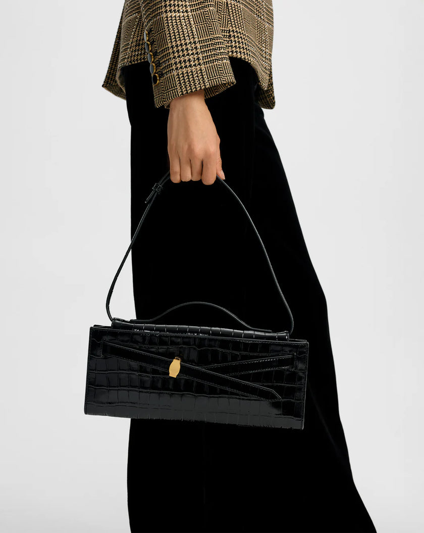 CROC EMBOSSED DASH CLUTCH