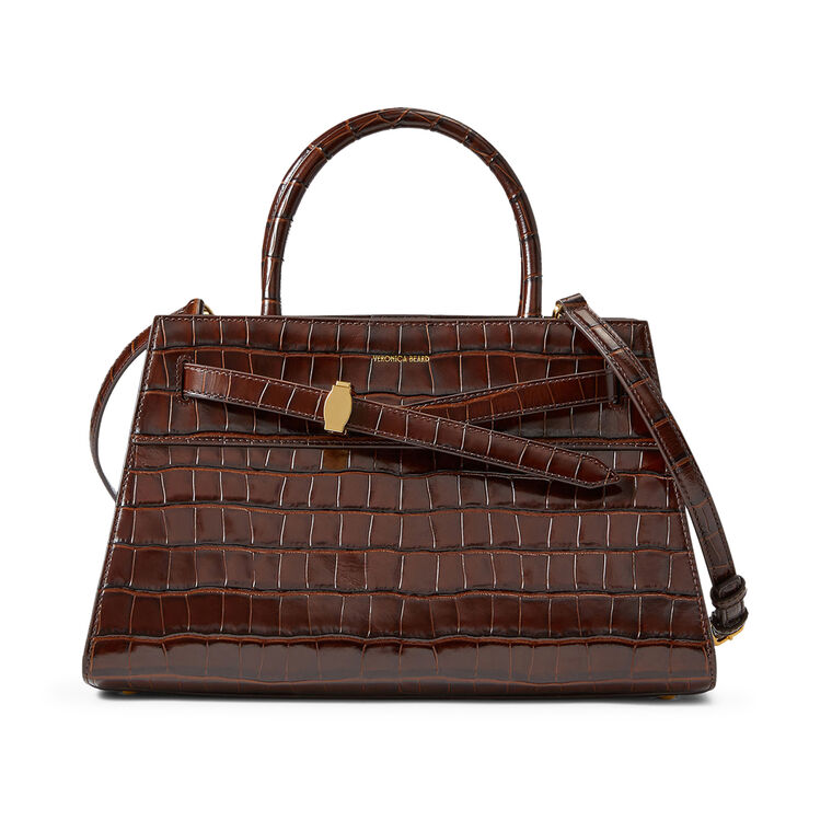 CROC EMBOSSED DASH BAG