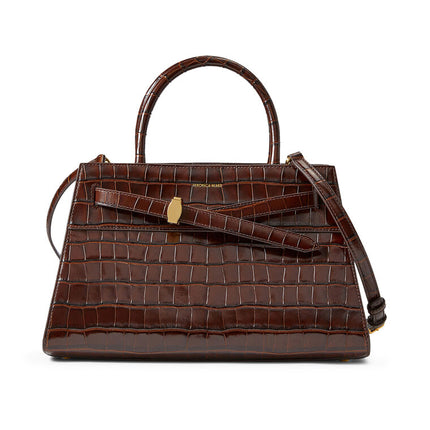 CROC EMBOSSED DASH BAG