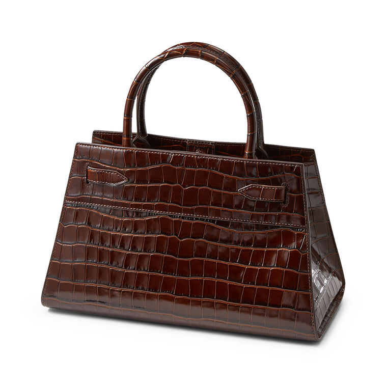CROC EMBOSSED DASH BAG