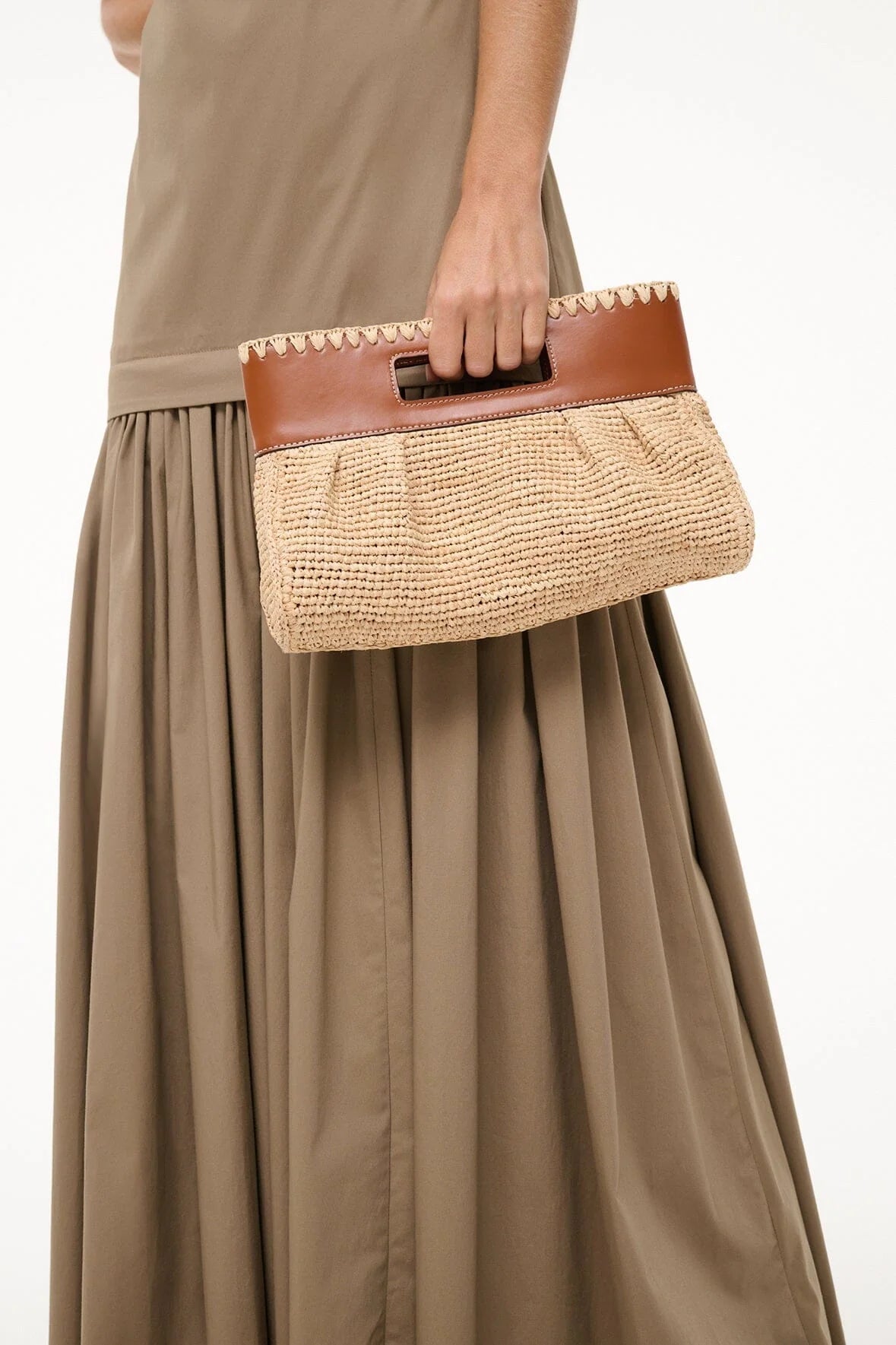 LENA CLUTCH NATURAL TAN