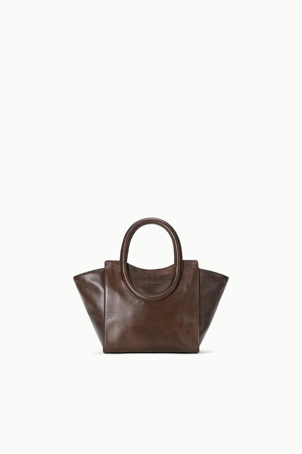 MAUDE MINI TOTE ESPRESSO DISTRESSED
