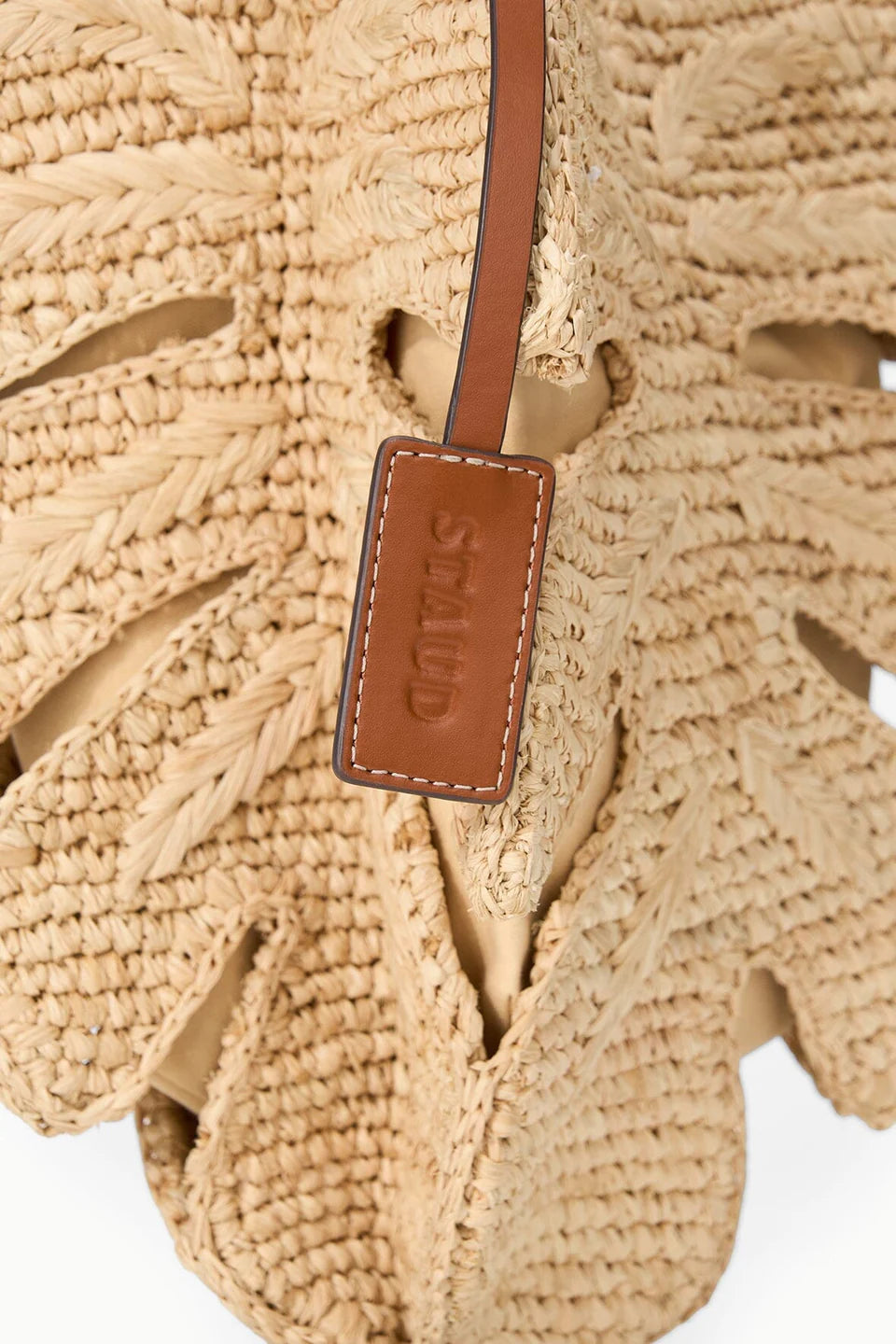 PALM RAFFIA BAG NATURAL TAN