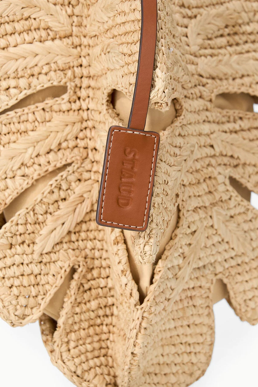 PALM RAFFIA BAG NATURAL TAN