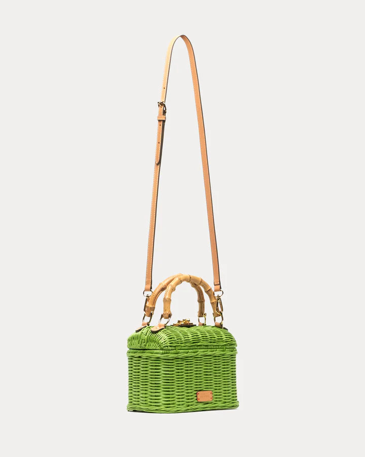 HANNAH LUNCHBOX WICKER WITH BAMBOO HANDLE
