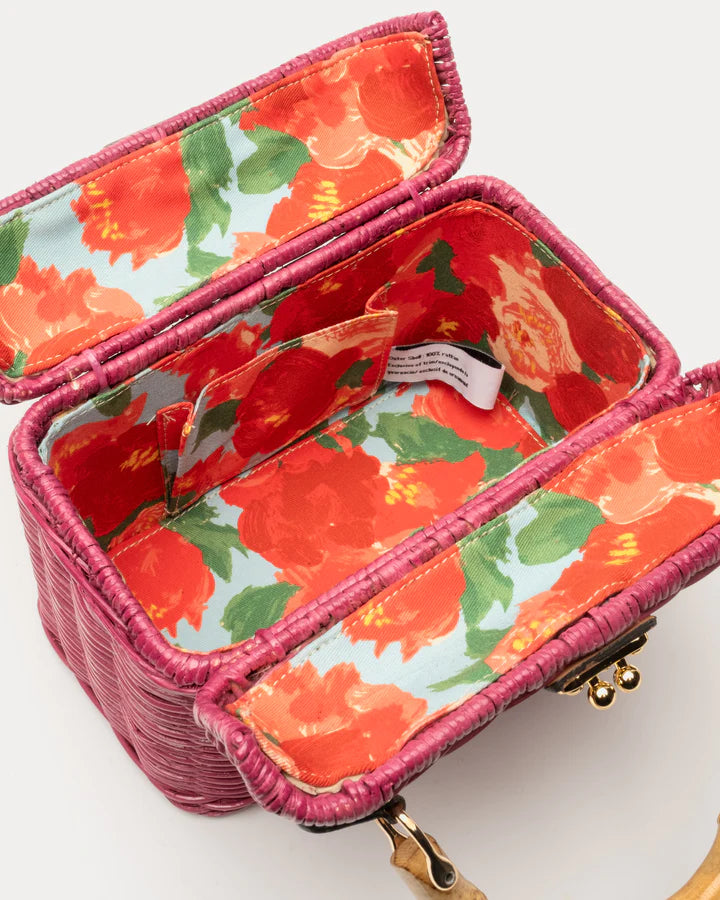 HANNAH LUNCHBOX WICKER WITH BAMBOO HANDLE