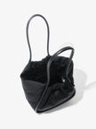 LARGE RUCHED TOTE IN PUFFY NYLON
