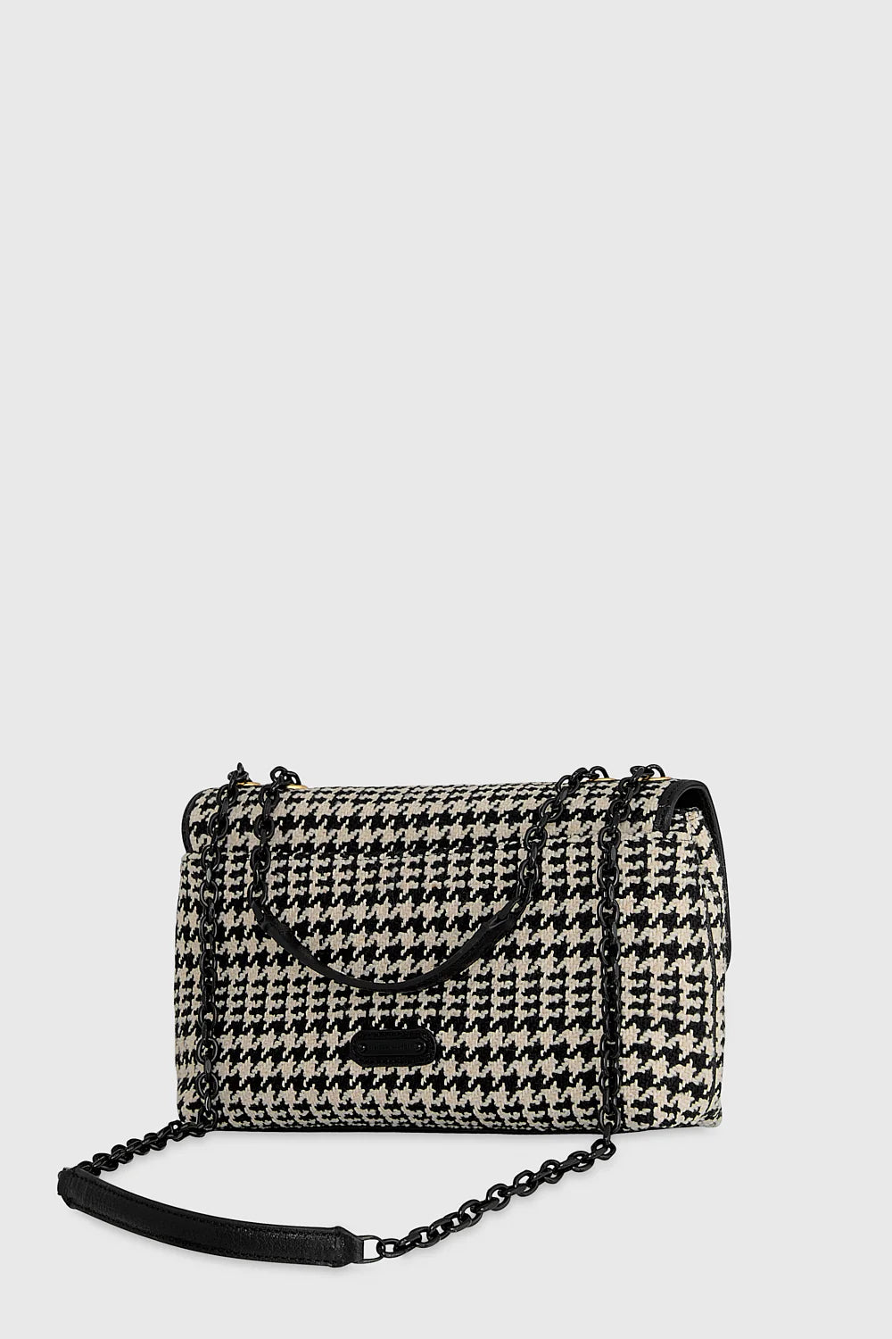 EDIE MEDIUM CROSSBODY HOUNDSTOOTH
