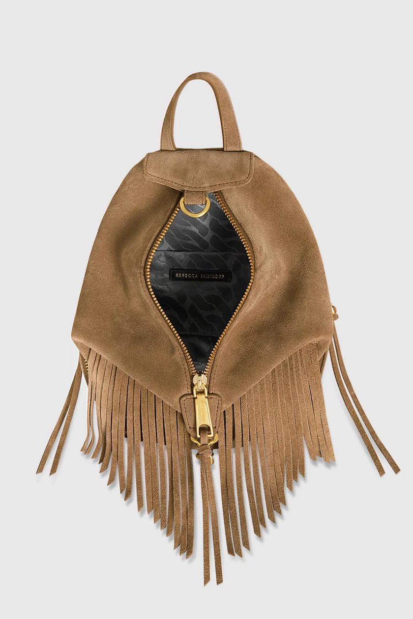 CONVERTIBLE MINI JULIAN BACKPACK WITH FRINGE