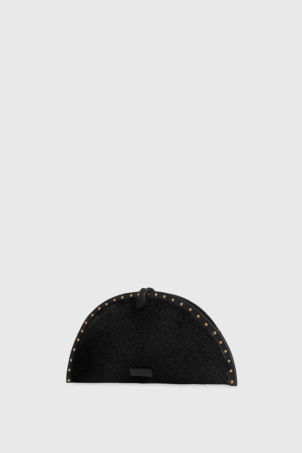 HALF MOON CLUTCH WITH MICRO STUDS