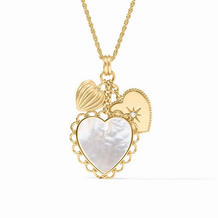 HEART TRIO CHARM PENDANT