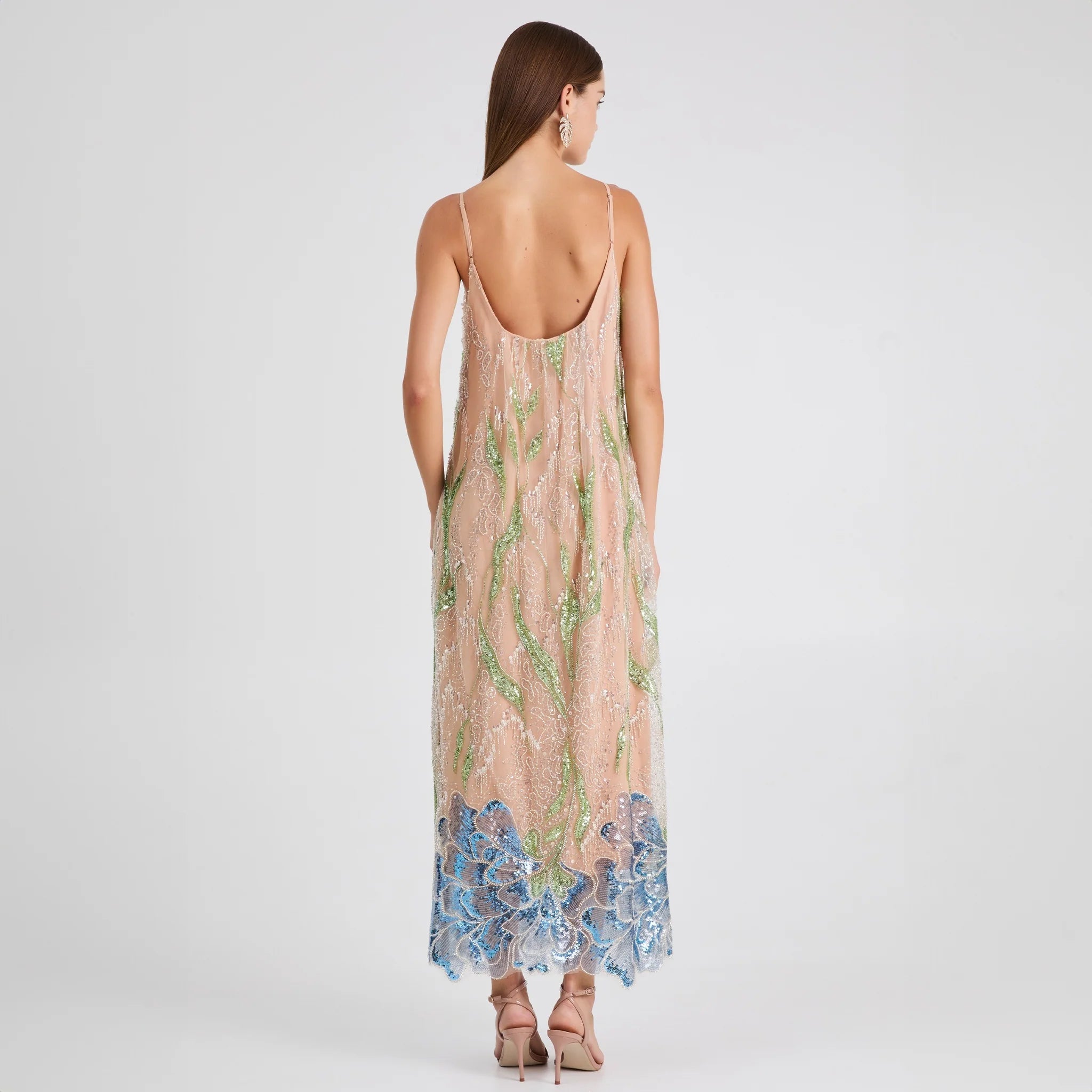 MARGARITA DRESS IN BLUE FLORAL