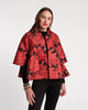 SWING JACKET METALLIC FLORAL JACQUARD