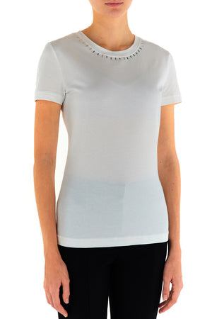 EMBELLISHED SHORT SLEEVE TOP