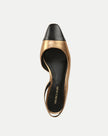 CECILE LATHER CAP TOE SLINGBACK