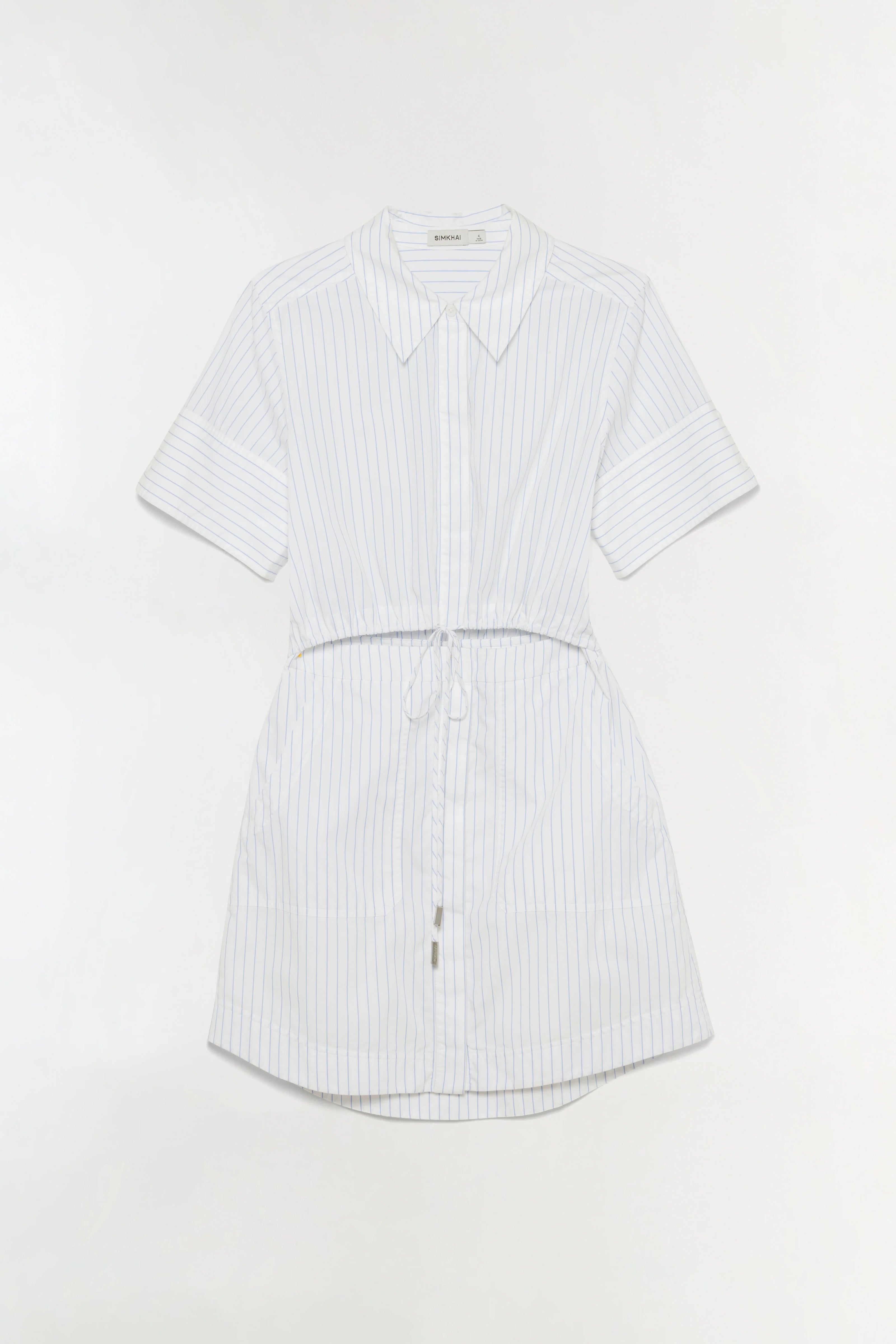MARCY COTTON MINI SHIRT DRESS