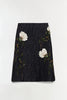 ARLA FLORAL JACQUARD MIDI SKIRT