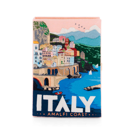 AMALFI COAST BOOK CLUTCH