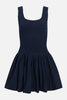 ILONA BUBBLE HEM DRESS IN PEACOAT