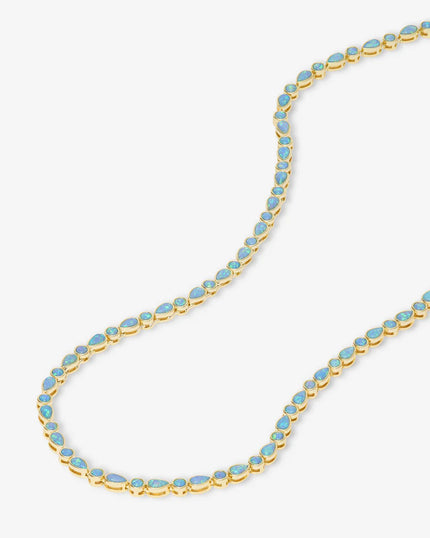 ISLA TENNIS NECKLACE IN OPAL 16 INCH