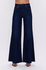 IZZY MID RISE WIDE LEG CROP JEAN IN TRISTESSE