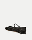 ELLIE CRYSTAL MESH FLAT