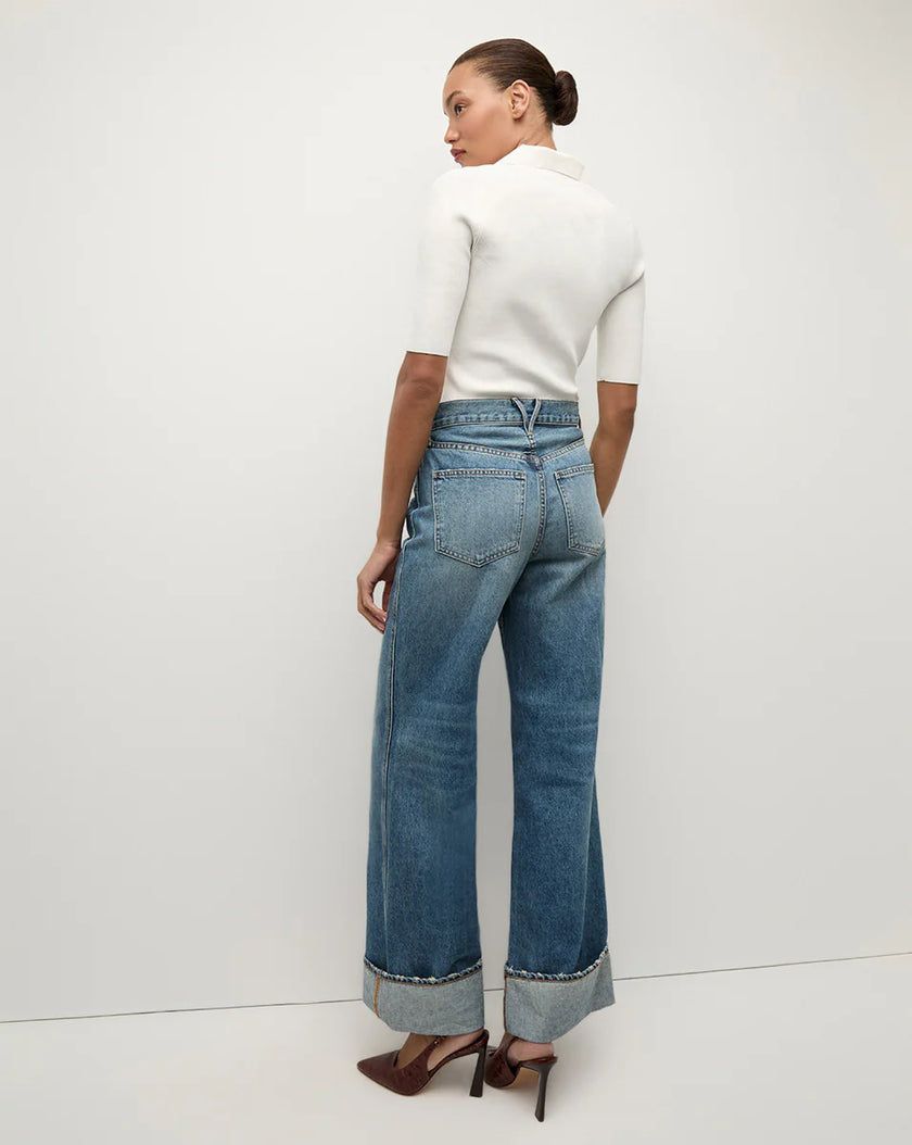 TAYLOR CUFFED WIDE LEG JEAN